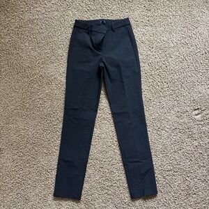 J.Crew Womens $98 Tall Trouser Pant‎ in Black Size 6T CB290